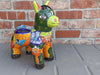 Talavera Donkey Planter is Mexican Pottery, Ceramic Planter Pot for Indoor Home Decor or Outdoor Garden Decor, Hand Painted Burro Flower Pot