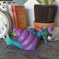 Snail Fusion Alebrije, Oaxaca Mexico Folk Art, Handmade Home Decor, Original Wood Sculpture, Carved Animal, Unique Gift