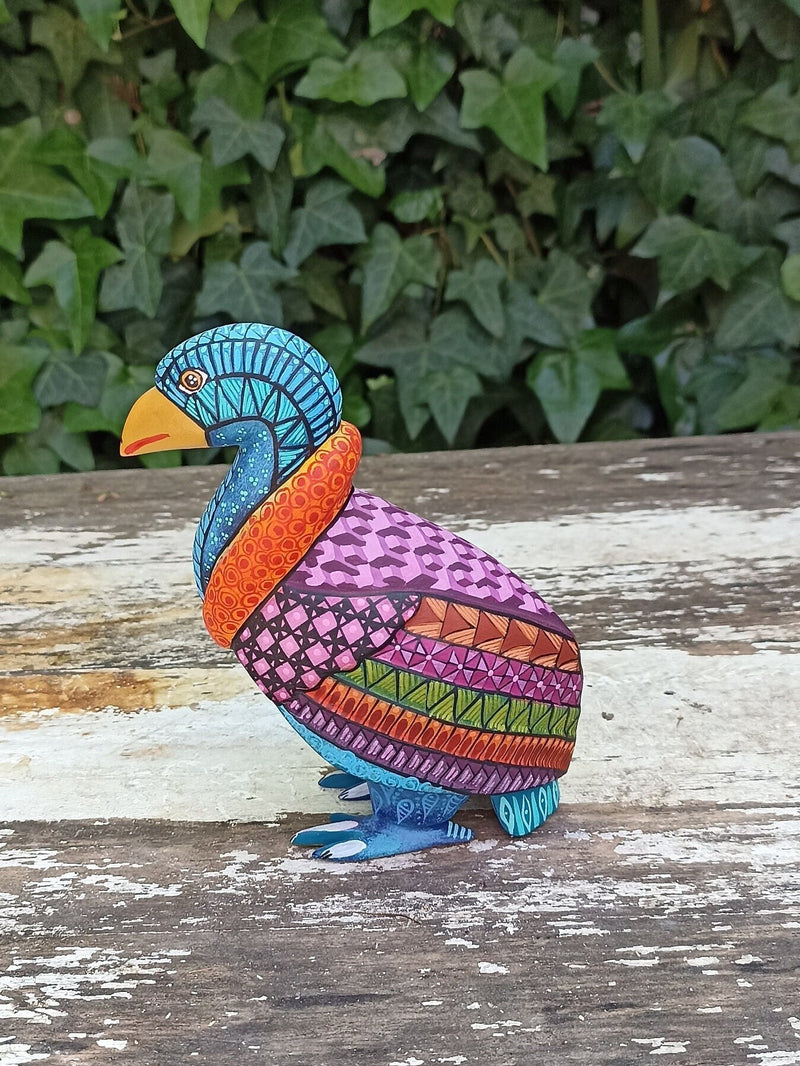 Vulture Alebrije Figurine, Handmade Home Decor, Folk Art from Oaxaca Mexico, Original Wood Sculpture, Carved Vulture, Unique Gifts