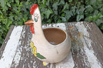 Ceramic Chicken Planter, Flower Pot, Handmade Mexican Pottery from Atzompa, Mexico, Home Decor, Indoor or Outdoor Decor, Charming Plant Pot