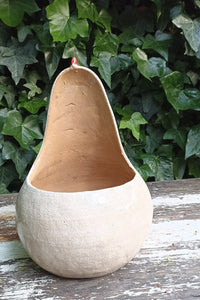 Ceramic Chicken Planter, Flower Pot, Handmade Mexican Pottery from Atzompa, Mexico, Home Decor, Indoor or Outdoor Decor, Charming Plant Pot