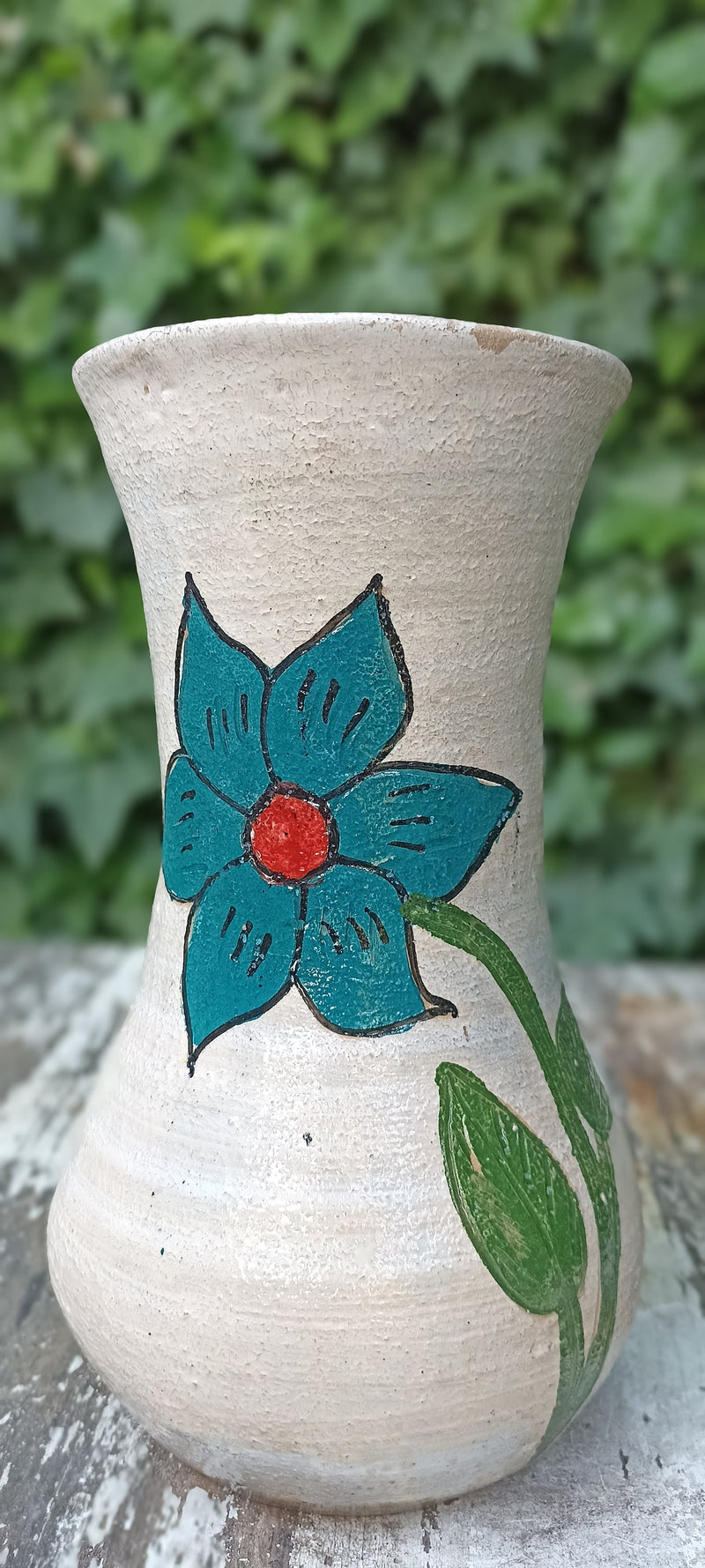 Decorative Flower Vase, Handmade Mexican Pottery from Atzompa, Mexico, Home Decor, Indoor or Outdoor Decor, Charming Plant Pot