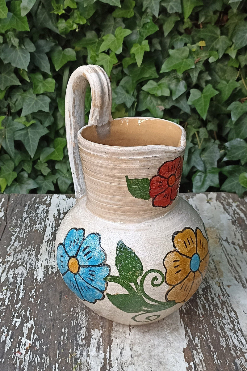 Pitcher Flower Pot, Talavera Ceramic Planter, Handmade Pottery, Outdoor Garden Decor, Indoor Home Decor, Unique Housewarming Gift