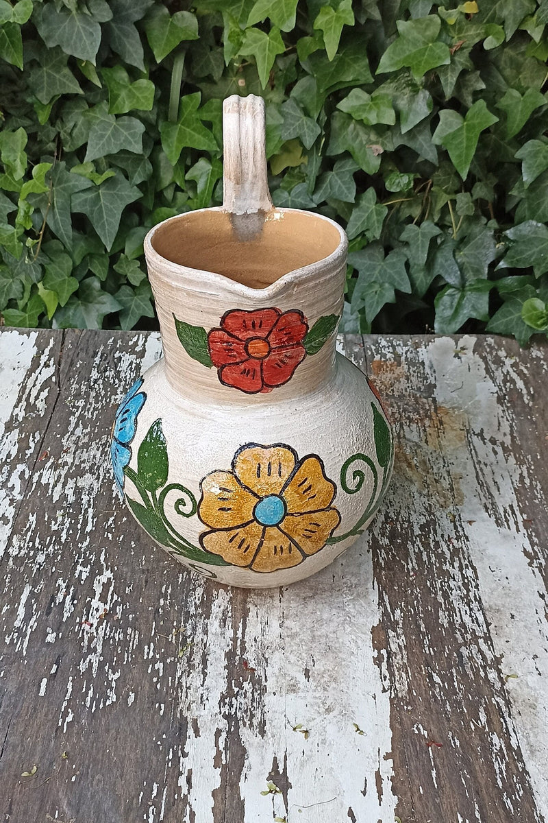 Pitcher Flower Pot, Talavera Ceramic Planter, Handmade Pottery, Outdoor Garden Decor, Indoor Home Decor, Unique Housewarming Gift