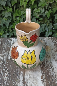 Pitcher Planter, Ceramic Flower Pot, Handmade Mexican Pottery from Atzompa, Mexico, Home Decor, Indoor or Outdoor Decor, Charming Plant Pot