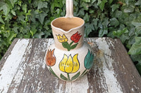 Pitcher Planter, Ceramic Flower Pot, Handmade Mexican Pottery from Atzompa, Mexico, Home Decor, Indoor or Outdoor Decor, Charming Plant Pot