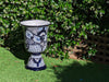 Classic 22" Tall Flower Pot, Talavera Ceramic Planter, Handmade Pottery, Outdoor Garden Decor, Indoor Home Decor, Unique Housewarming Gift
