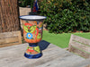 Colorful 22" Tall Flower Pot, Talavera Ceramic Planter, Handmade Pottery, Outdoor Garden Decor, Indoor Home Decor, Unique Housewarming Gift