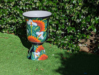 Pre-order Sunflower Lilly Planter Ships 9-25 | 22" Handmade Talavera Cermaic Mexico Pottery, Stunning Outdoor Garden Decor, Home Decor