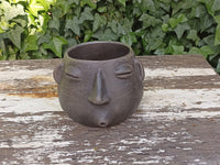 Whistler Face Planter is Handmade Mexican Pottery from Atzompa, Mexico, Home Decor, Indoor or Outdoor Decor