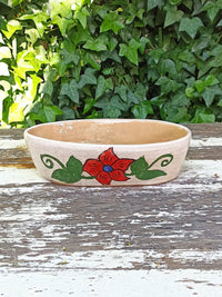 Succulent Planters, Talavera Pottery, Indoor Windowsill Planter, Cute Succulent Planter Box, Herb Planters Indoor, Red & Blue Flowers