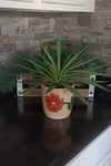 Ceramic Floral Planter for Outdoor Decor, Home Decor, Shelf Decor. Mexican Pottery, Handmade Flower Pot for Indoor Planter, Silk Flower Vase
