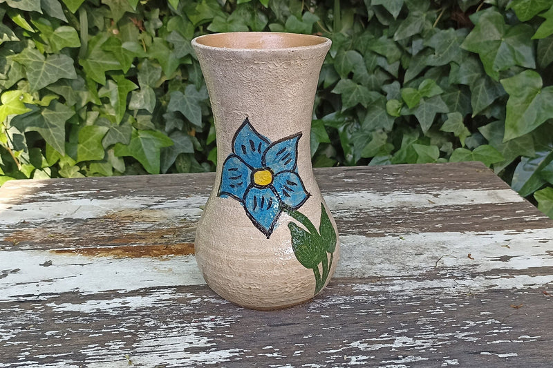 Decorative Flower Vase, Handmade Mexican Pottery from Atzompa, Mexico, Home Decor, Indoor or Outdoor Decor, Charming Plant Pot