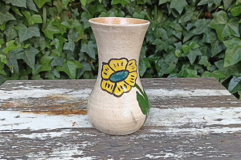 Decorative Flower Vase, Handmade Mexican Pottery from Atzompa, Mexico, Home Decor, Indoor or Outdoor Decor, Charming Plant Pot