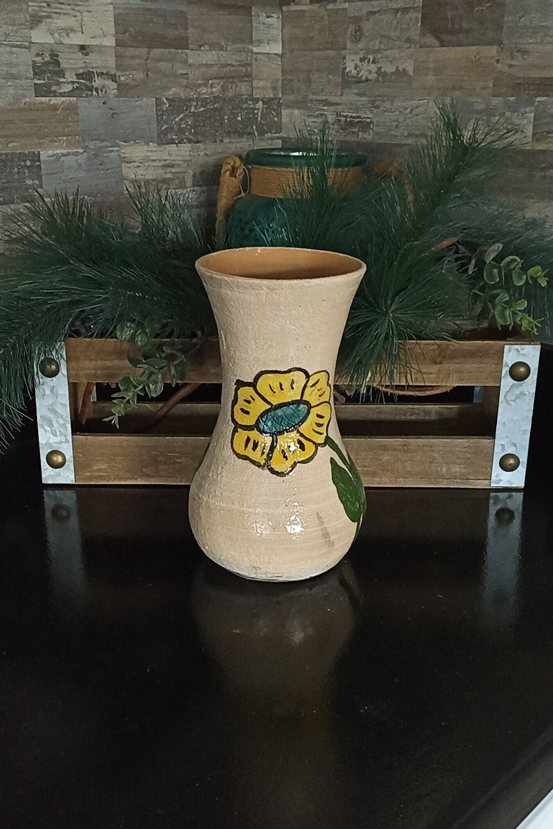 Decorative Flower Vase, Handmade Mexican Pottery from Atzompa, Mexico, Home Decor, Indoor or Outdoor Decor, Charming Plant Pot