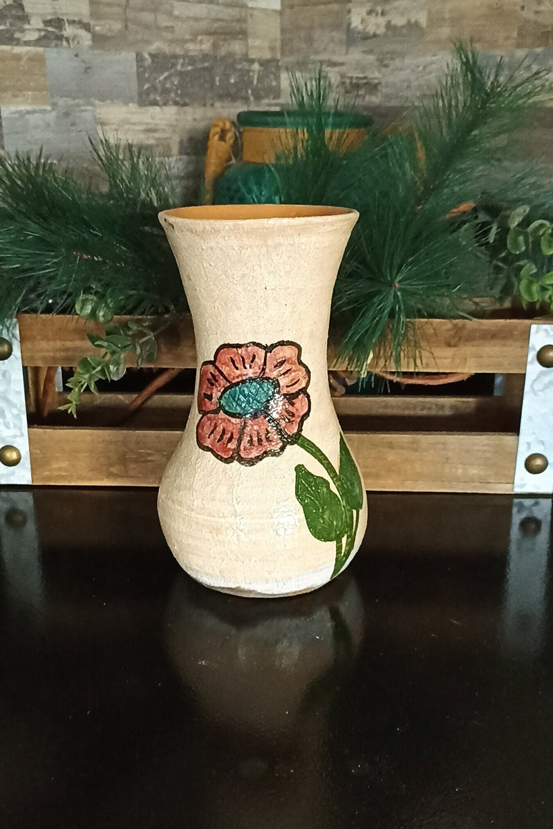 Decorative Flower Vase, Handmade Mexican Pottery from Atzompa, Mexico, Home Decor, Indoor or Outdoor Decor, Charming Plant Pot