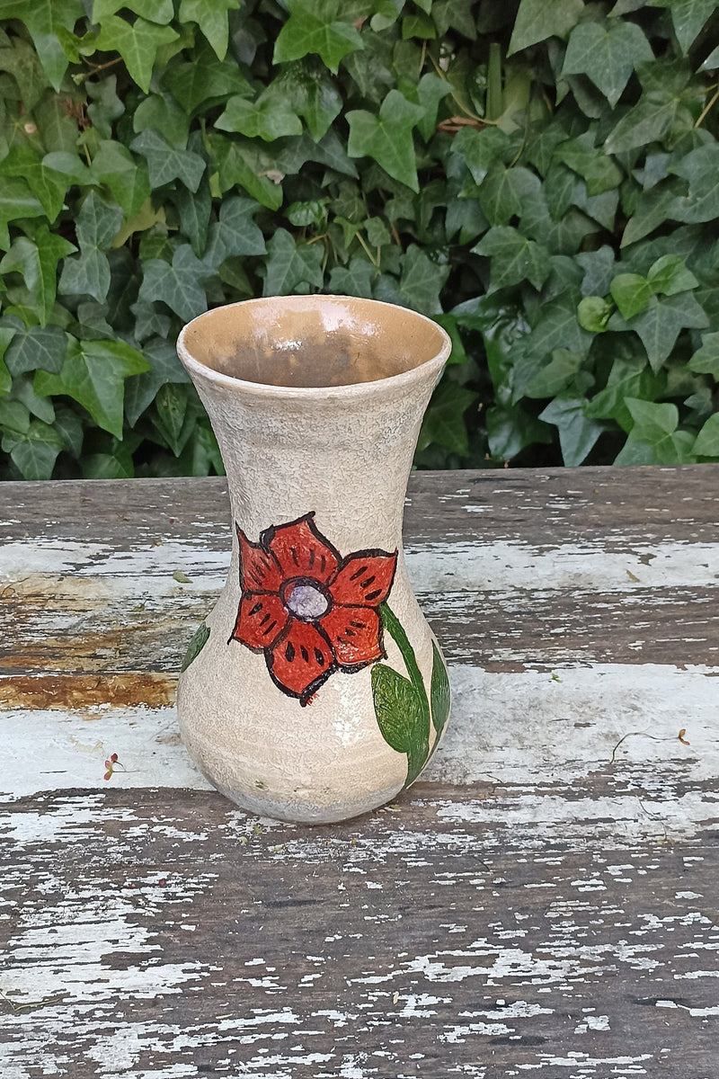 Decorative Flower Vase, Handmade Mexican Pottery from Atzompa, Mexico, Home Decor, Indoor or Outdoor Decor, Charming Plant Pot