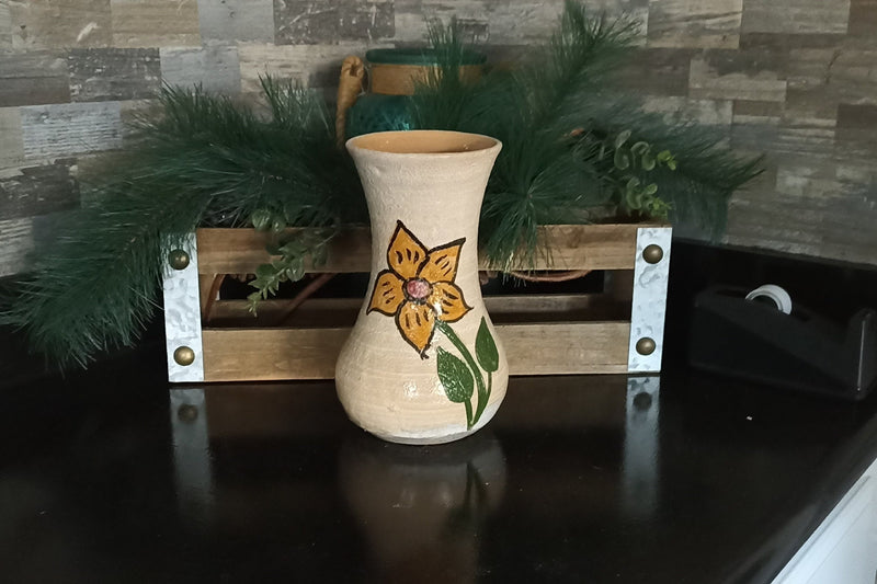 Decorative Flower Vase, Handmade Mexican Pottery from Atzompa, Mexico, Home Decor, Indoor or Outdoor Decor, Charming Plant Pot