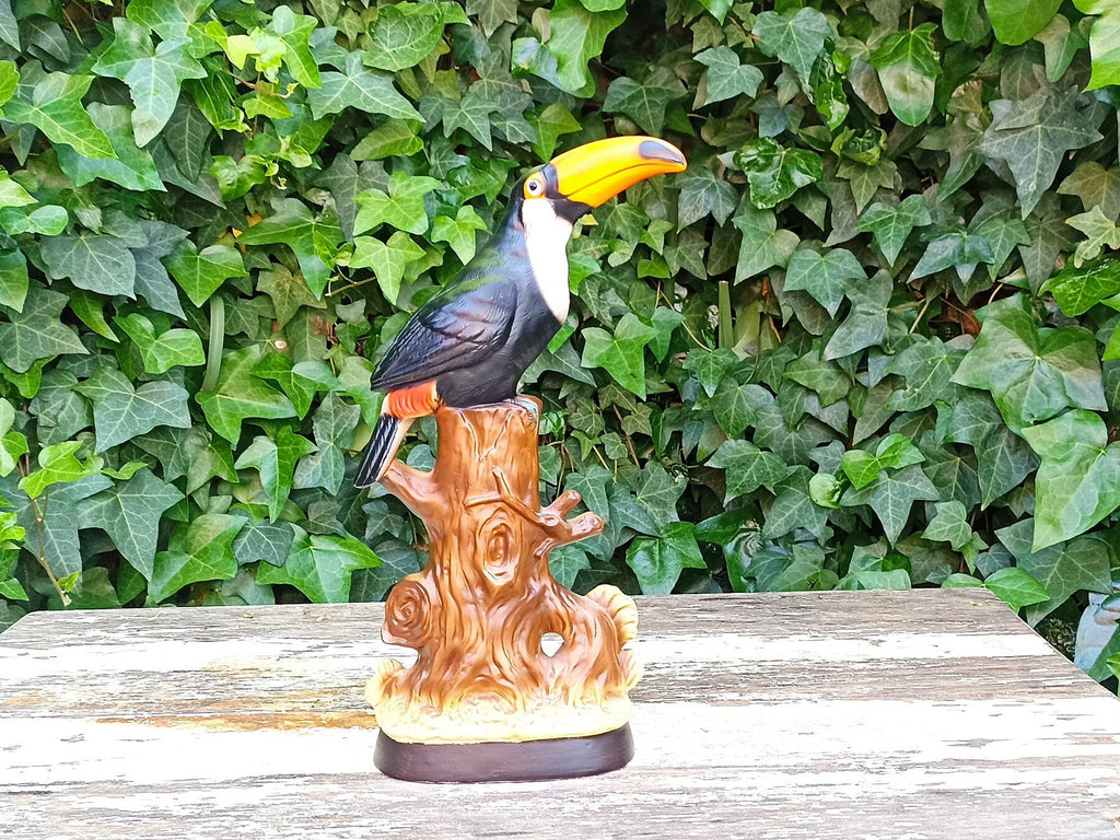 Cute Vintage Japanese Toucan Pair Home Decor, Ceramic Toucans from the 1960s, Price is for both Toucans