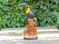 Cute Vintage Japanese Toucan Pair Home Decor, Ceramic Toucans from the 1960s, Price is for both Toucans