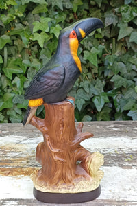 Cute Vintage Japanese Toucan Pair Home Decor, Ceramic Toucans from the 1960s, Price is for both Toucans