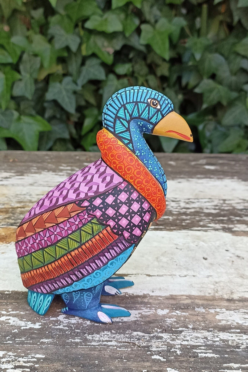 Vulture Alebrije Figurine, Handmade Home Decor, Folk Art from Oaxaca Mexico, Original Wood Sculpture, Carved Vulture, Unique Gifts