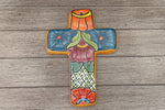 Talavera Cross Decoration, Mexican Clay Art, Decorative Cross, Oaxacan Art, Colorful Cross Art Handmade In Mexico