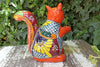 Talavera Squirrel, Ceramic Squirrel Figurine, Squirrel Gifts, Garden Statue, Talavera Pottery, Handmade, Hand Painted, Squirrel Decor Figure