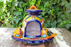 Ceramic Bird Feeder, Talavera Pottery, Decorative Outdoor Hanging Feeder Station, Handmade Mexican Pottery, Attract Wild Birds