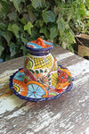 Ceramic Bird Feeder, Talavera Pottery, Decorative Outdoor Hanging Feeder Station, Handmade Mexican Pottery, Attract Wild Birds