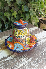 Ceramic Bird Feeder, Talavera Pottery, Decorative Outdoor Hanging Feeder Station, Handmade Mexican Pottery, Attract Wild Birds