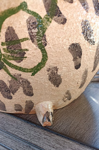 Ceramic Cat Planter, Flower Pot, Handmade Mexican Pottery from Atzompa, Mexico for Home Decor, Indoor or Outdoor Decor, Charming Plant Pot