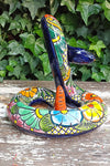 Talavera Rattlesnake, Ceramic Rattlesnake Figurine, Rattlesnake Gifts, Garden Statue, Talavera Pottery, Handmade, Hand Painted