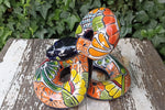 Talavera Rattlesnake, Ceramic Rattlesnake Figurine, Rattlesnake Gifts, Garden Statue, Talavera Pottery, Handmade, Hand Painted in Mexico