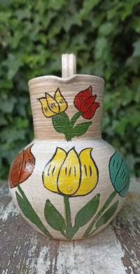 Pitcher Planter, Ceramic Flower Pot, Handmade Mexican Pottery from Atzompa, Mexico, Home Decor, Indoor or Outdoor Decor, Charming Plant Pot