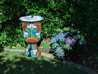 Pre-order Sunflower Lilly Planter Ships 9-25 | 22" Handmade Talavera Cermaic Mexico Pottery, Stunning Outdoor Garden Decor, Home Decor