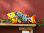 Ceramic Fish, Talavera Pottery Handmade in Mexico, Fish Home Decor, Garden or Porch Decor, Yard Art, Unique Gift for Fish Lovers