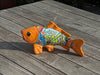 Ceramic Fish, Talavera Pottery Handmade in Mexico, Fish Home Decor, Garden or Porch Decor, Yard Art, Unique Gift for Fish Lovers