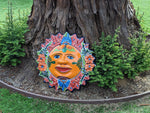 Talavera Sun Wall Art Decor, Ceramic Sun Figurine, Mexican Pottery