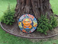 Talavera Sun Wall Art Decor, Ceramic Sun Figurine, Mexican Pottery, Outdoor Decor
