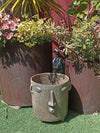 Whistler Planter, Big Clay Flower Pot, Handmade Mexican Pottery of Atzompa, Mexico, Home Decor, Indoor Outdoor Decor, Substantial Plant Pot