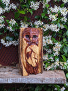 Barn Owl Garden Statue, Owl Wall Art, Barn Owl Decor, Chainsaw Art, Carved Owl Statue, Owl Decorations, Outdoor Garden Statue