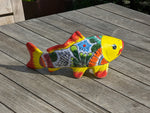 Ceramic Fish, Talavera Pottery Handmade in Mexico, Fish Home Decor, Garden or Porch Decor, Yard Art, Unique Gift for Fish Lovers