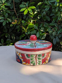 Tortilla Warmer, Talavera Pottery, Ceramic Tortilla Holder, Handmade Mexican Decor, Taco Warmer, Bread Warmer