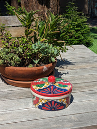 Tortilla Warmer, Talavera Pottery, Ceramic Tortilla Holder, Handmade Mexican Decor, Taco Warmer, Bread Warmer