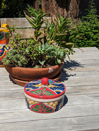 Tortilla Warmer, Talavera Pottery, Ceramic Tortilla Holder, Handmade Mexican Decor, Taco Warmer, Bread Warmer