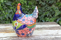 Ceramic Rooster, Talavera Pottery, Handmade in Mexico, Home Decor, Outdoor Garden or Porch Decor, Yard Art, Unique Gift for Chicken Lovers