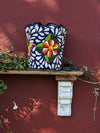 Talavera Flower Pot, Stunning Garden Decor & Yard Art, Ceramic Planter, Handmade Mexican Pottery, Eye-catching Porch Decor or Indoor Planter