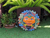 Talavera Sun Wall Art Decor, Ceramic Sun Figurine, Mexica Pottery, Outdoor Decor