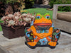 Frog Flower Pot, Colorful Ceramic Planter, Talavera Pottery, Indoor Outdoor Planter, Talavera Pot, Mexican Planter, Handmade Frog Pot, Large